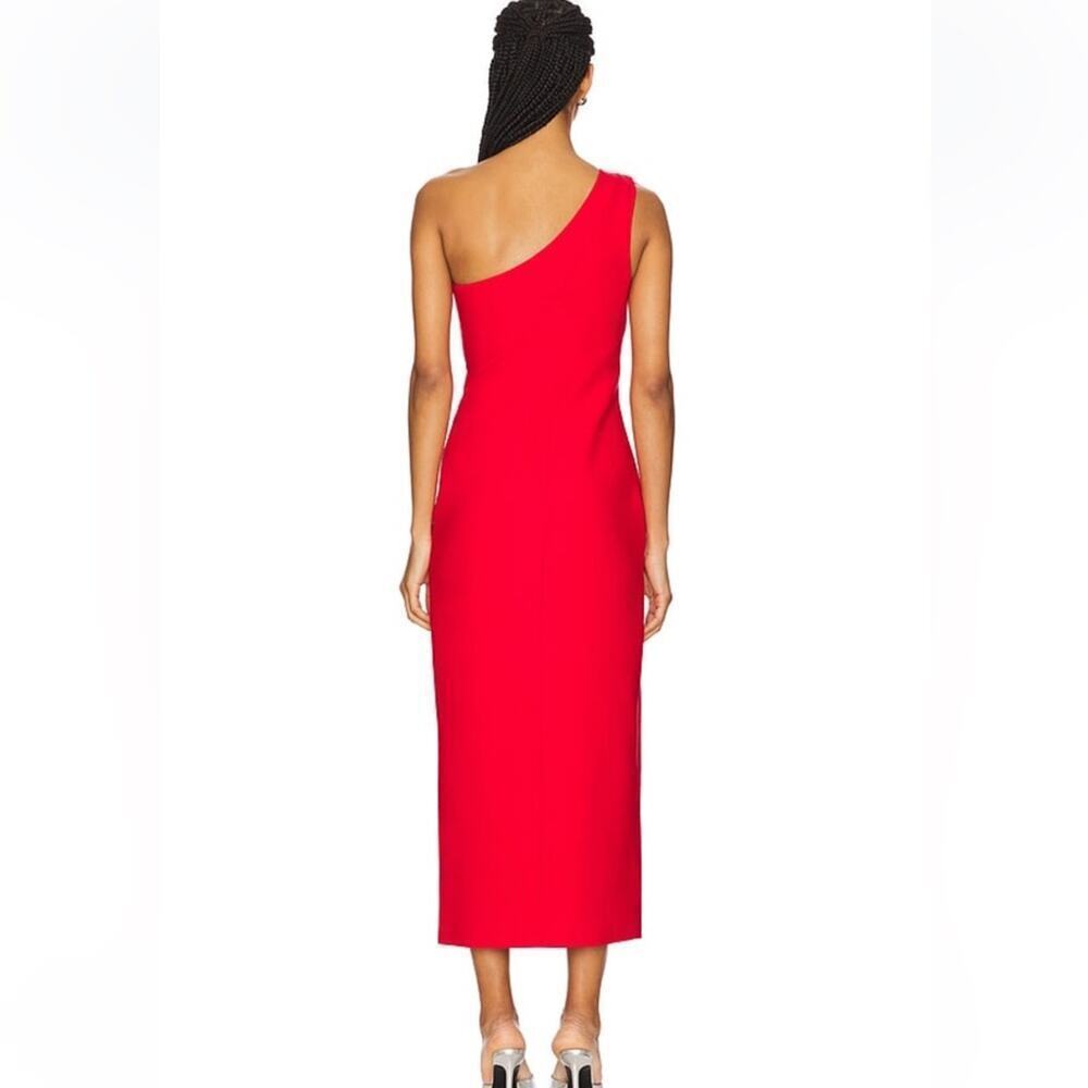Cinq a Sept Enya Midi Dress in Scarlet - Picture 2 of 6